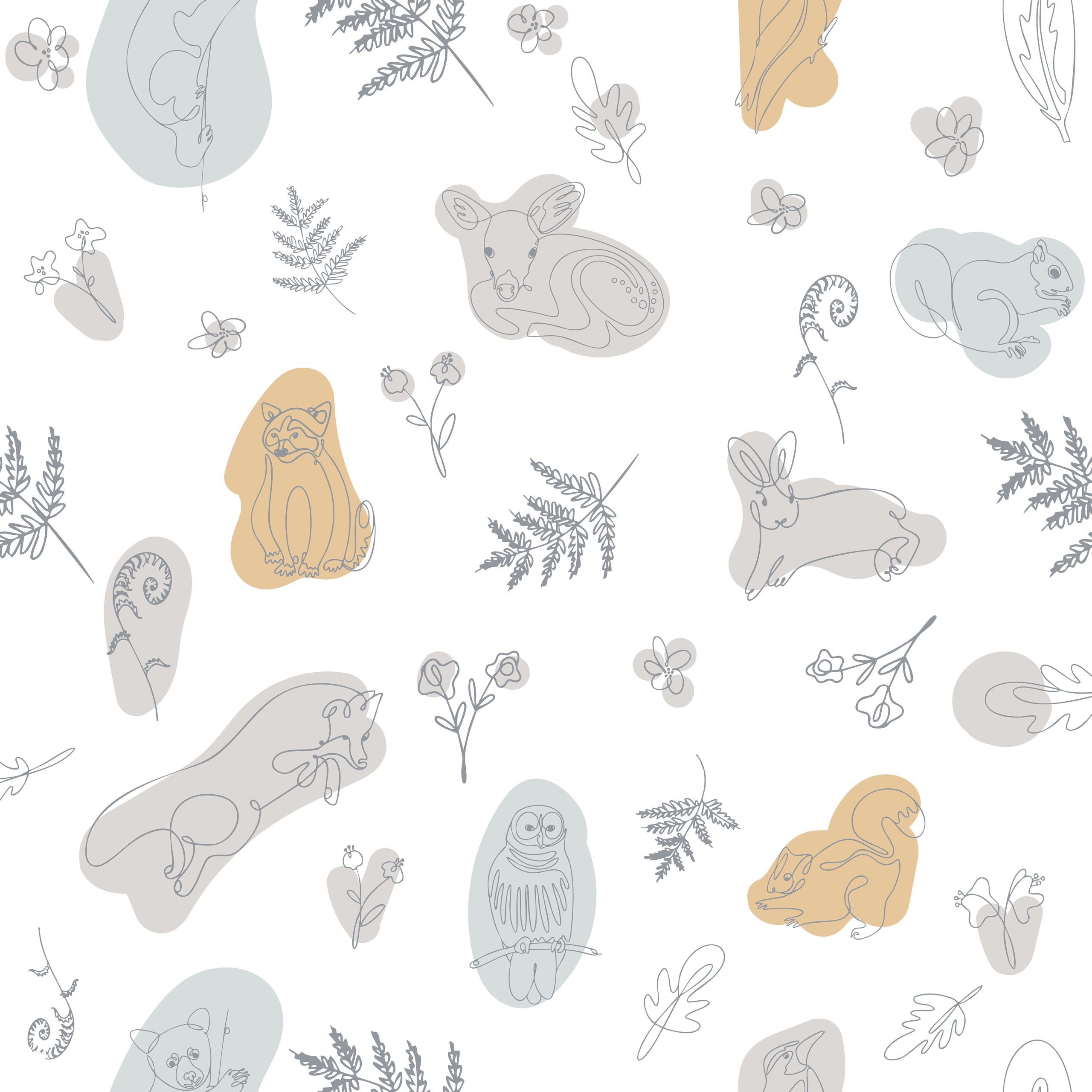 Woodland Whimsy - Seamless Pattern - Product Preview