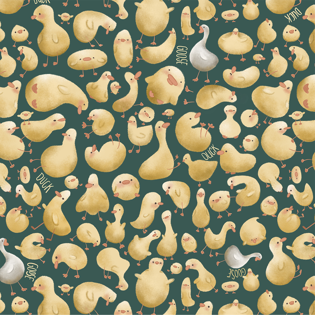 Duck, Duck, Goose - Seamless Pattern - Product Preview