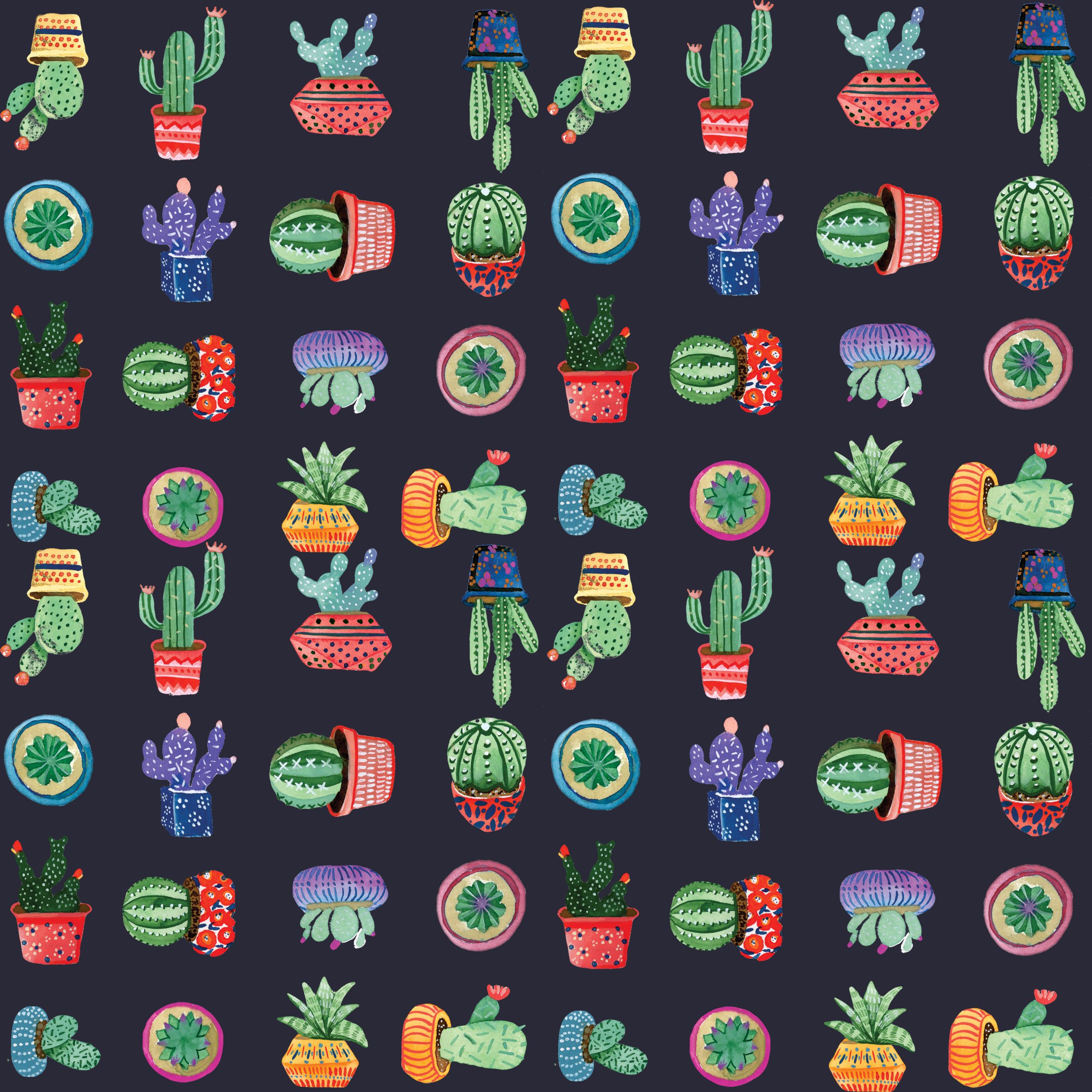 Pleasant Prickles - Seamless Pattern - Product Preview