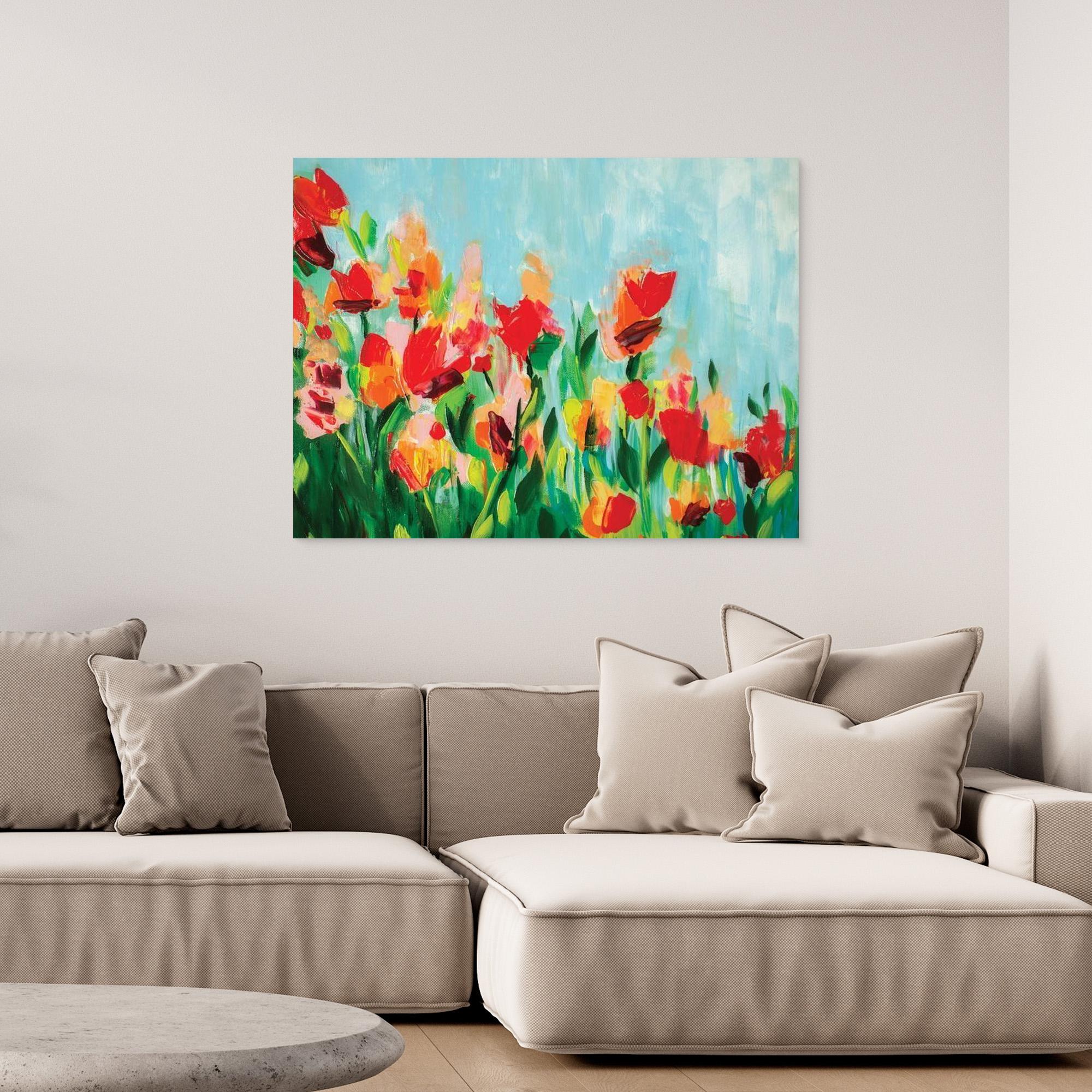 Red Meets Orange - Canvas