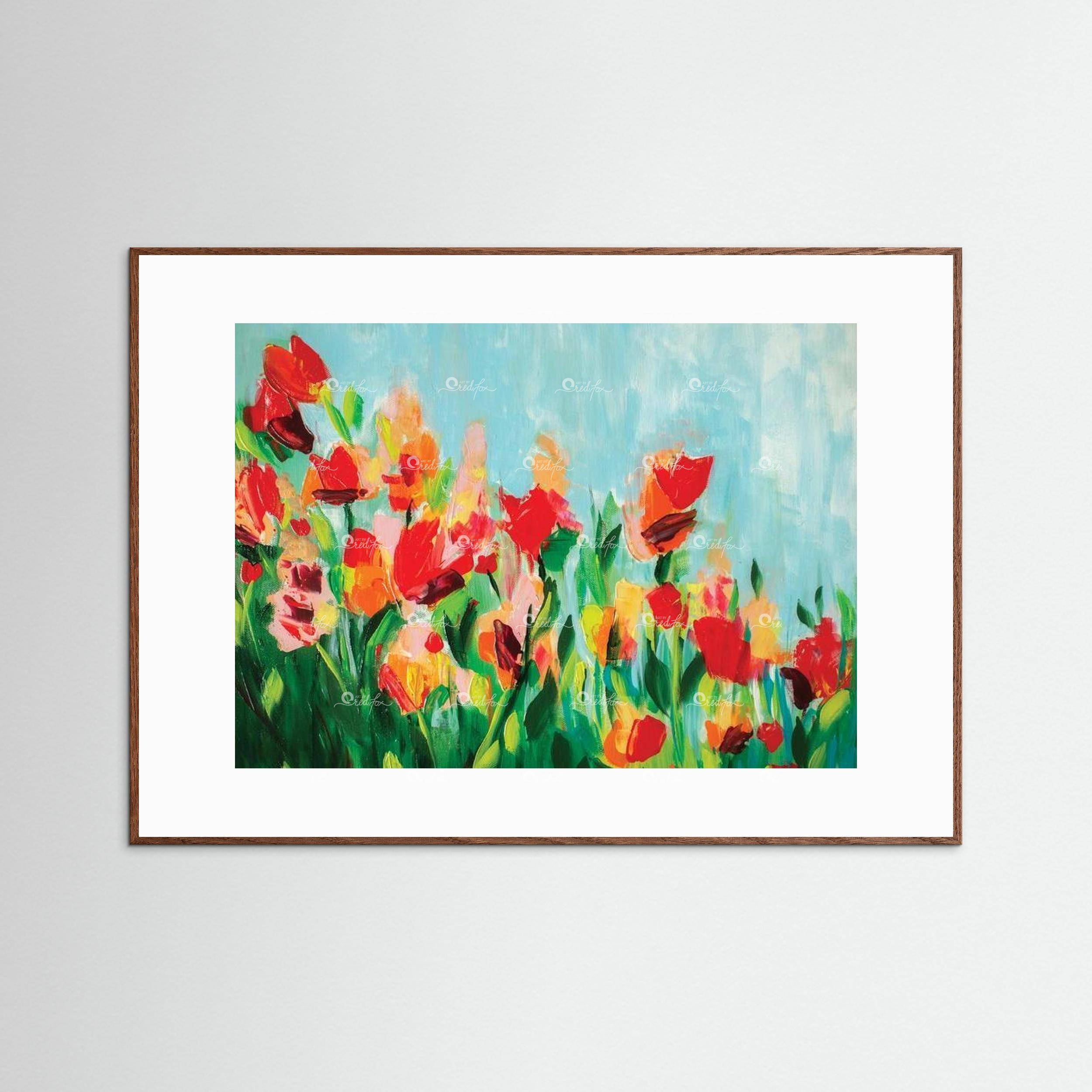 Red Meets Orange - Fine Art