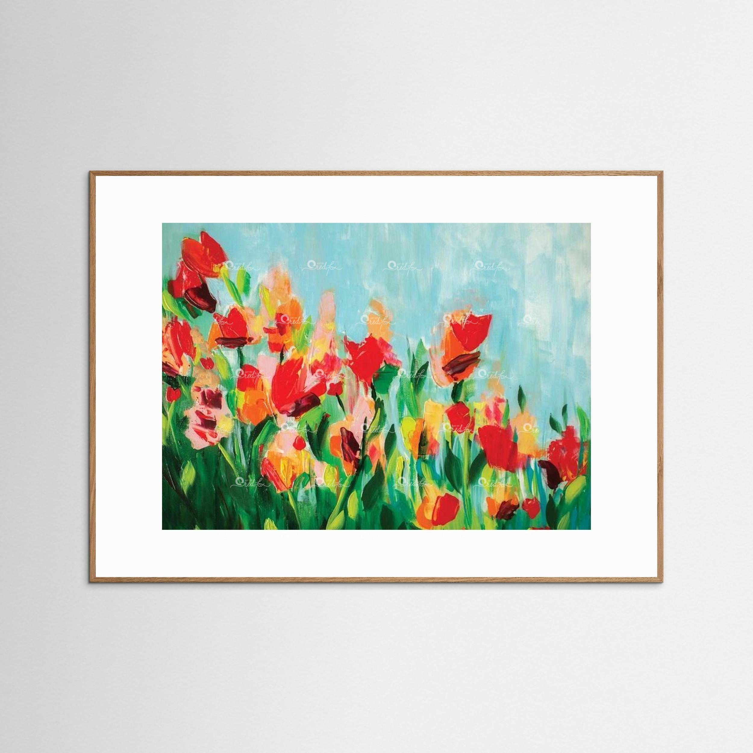 Red Meets Orange - Fine Art