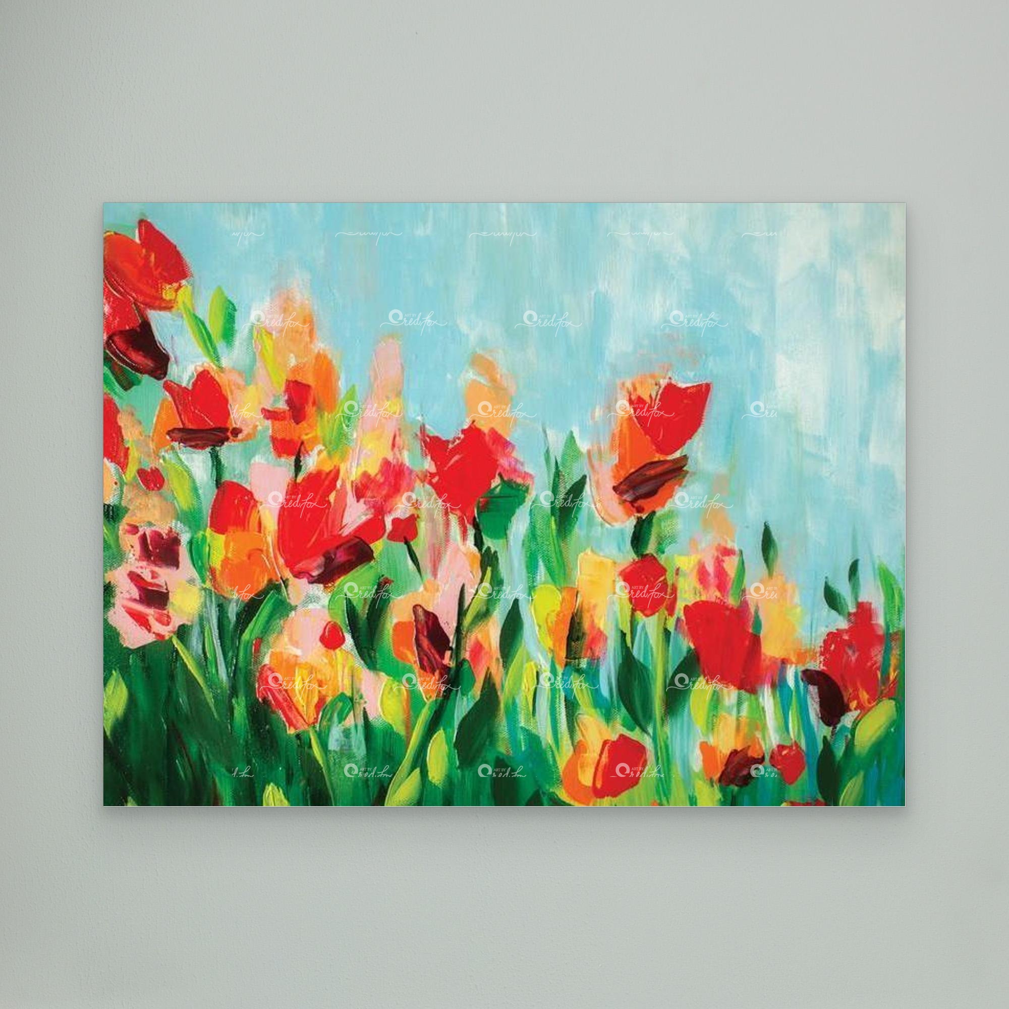 Red Meets Orange - Canvas